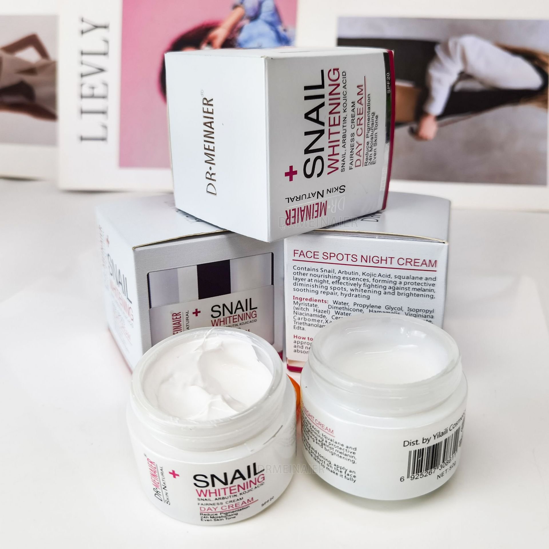 Hot Sale Skincare Snail Moisturizer, Day And Night Cream, Anti-Aging Face Cream To Smooth Skin And Reduce Wrinkle