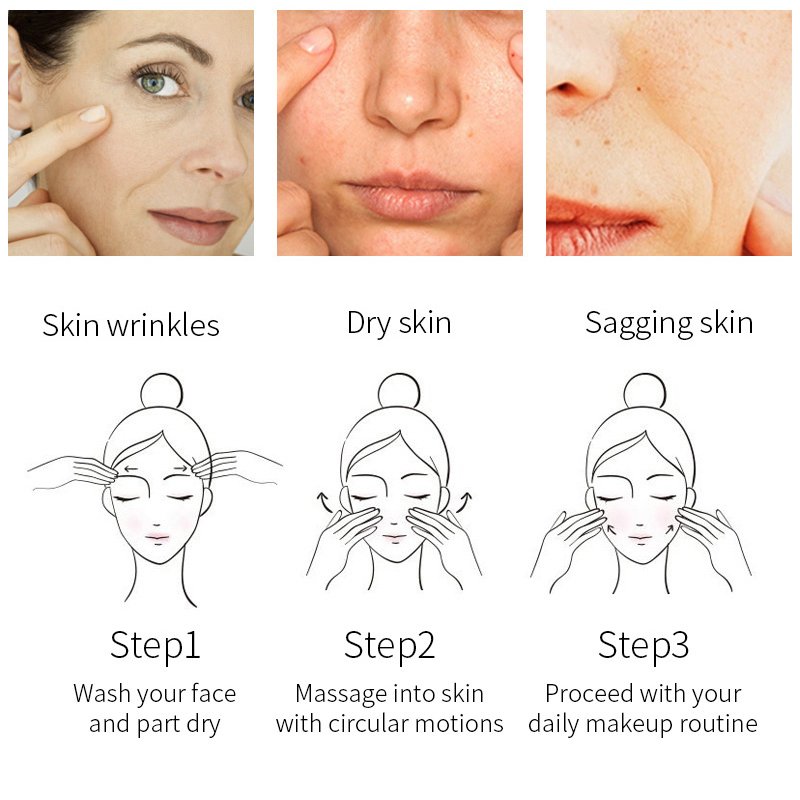 Anti Ageing Cream with Collagen Anti Wrinkle Reduce Appearance of Dark Circles Fine Lines Retinol Face Cream