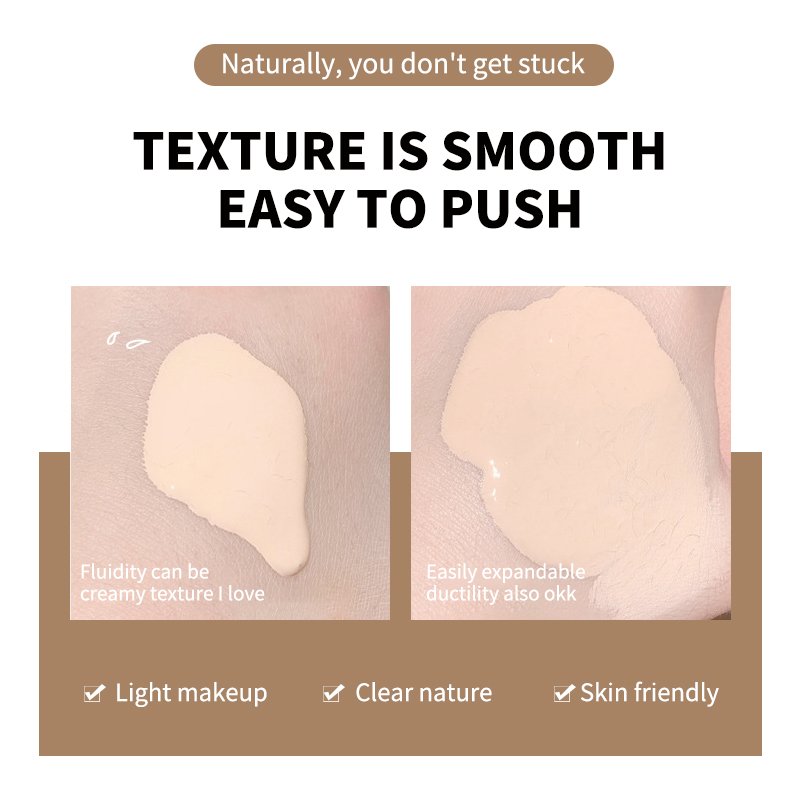 Moist Sunscreen Liquid Foundation Full Coverage Waterproof Long Lasting Color Changing Skin SPF 50 Matte Makeup Foundation Cream