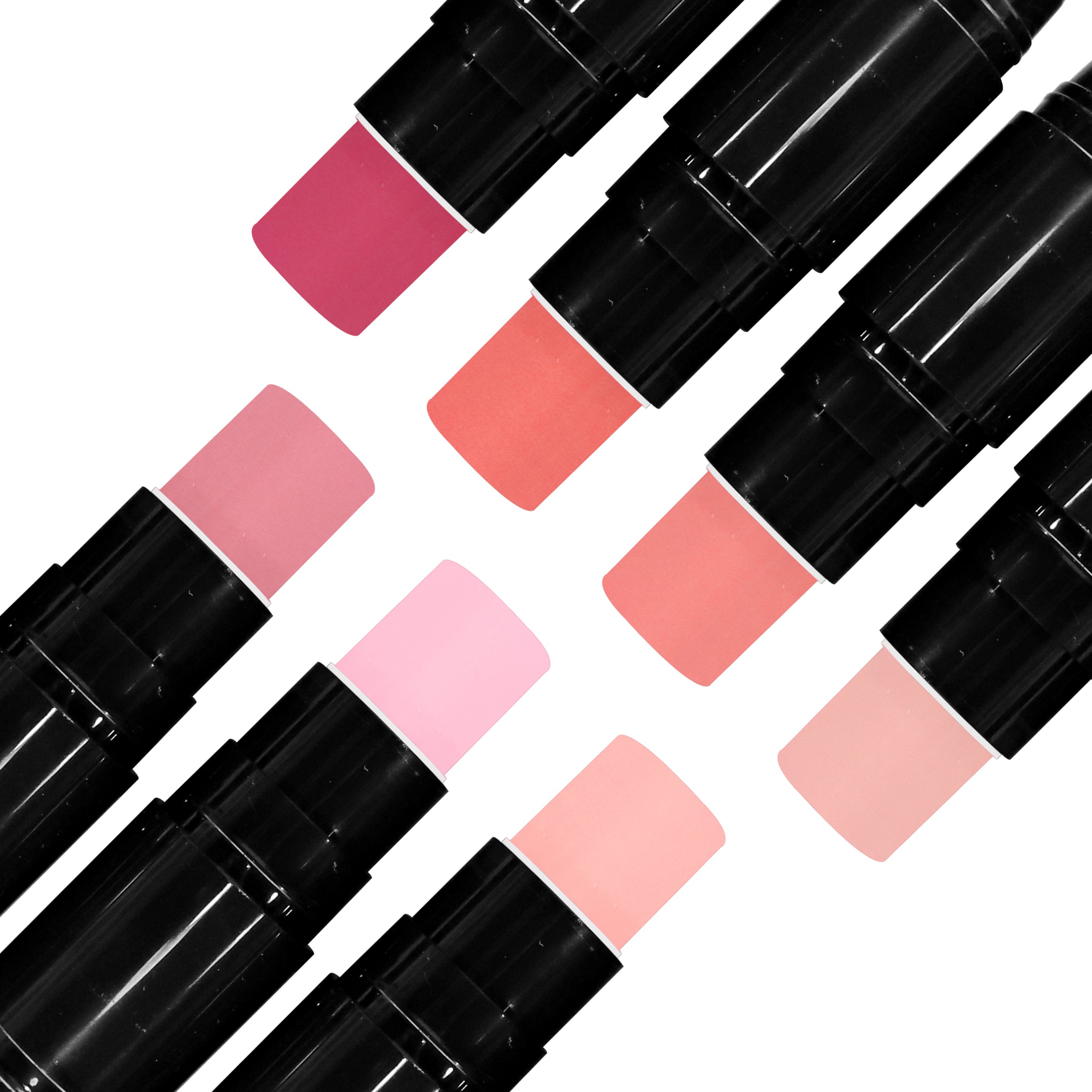 Cream Blush Stick 3 In 1 Cheek Blush & Lip Tint & Eye Shadow Makeup Stick with Brush Long Lasting Waterproof