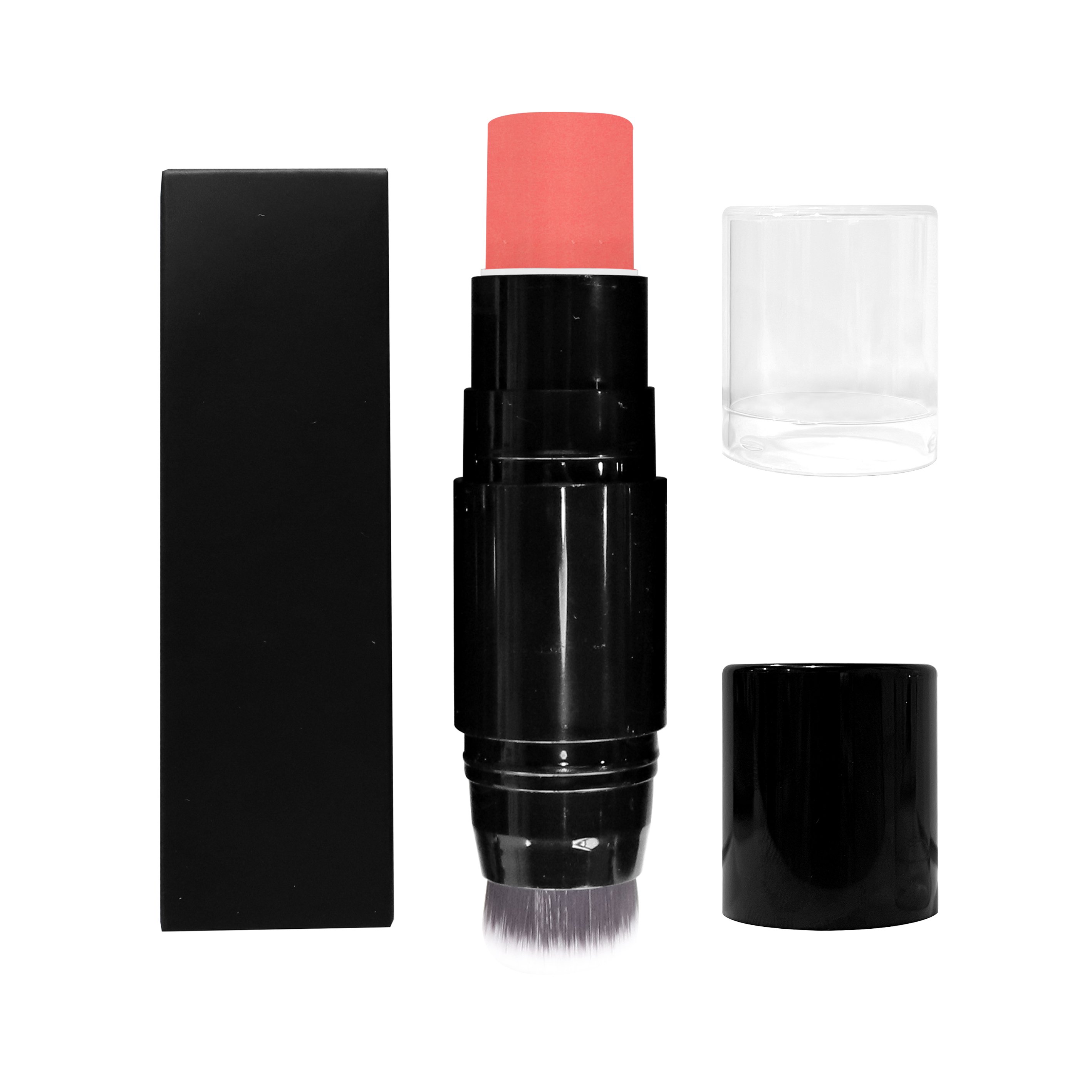 Cream Blush Stick 3 In 1 Cheek Blush & Lip Tint & Eye Shadow Makeup Stick with Brush Long Lasting Waterproof