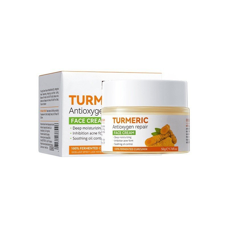 Hot Selling 50ML Hydrating Long Lasting Moisturizing Inhibition Acne Soothing Oil Control Turmeric Face Cream