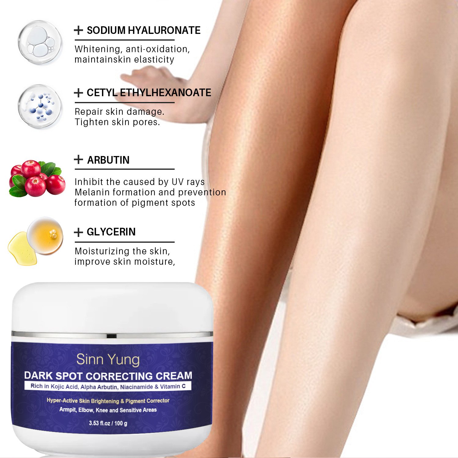 Sinn Yung Knuckle Hand Night Intimate Strong Skin Bleaching Cream Intimate Pigmentation Removal Dark Spot Face Whitening Cream