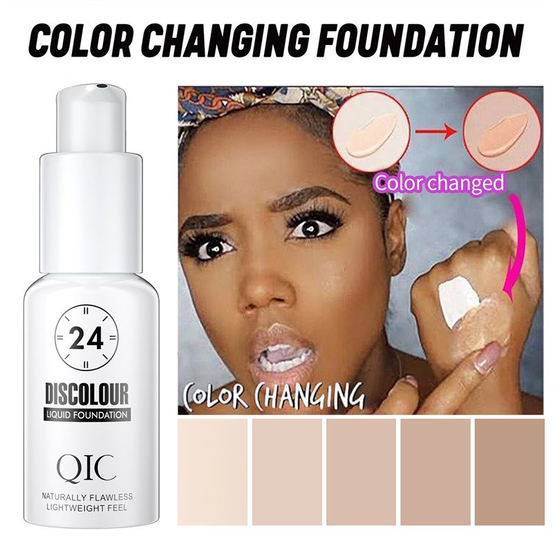 Make up foundation bracket base round clear head waterproof concealer cosmetics liquid foundation bottle for women