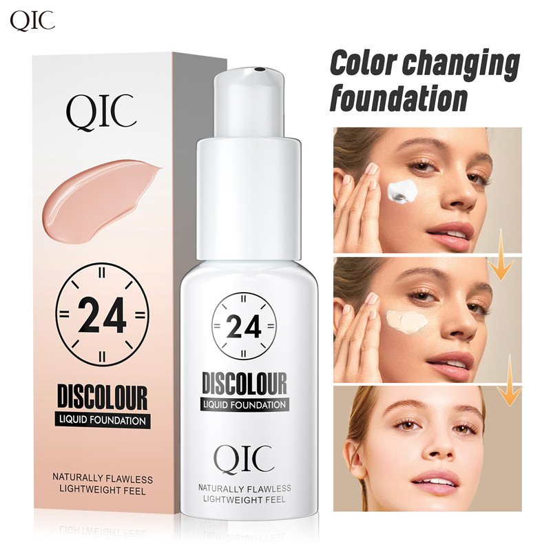 Make up foundation bracket base round clear head waterproof concealer cosmetics liquid foundation bottle for women