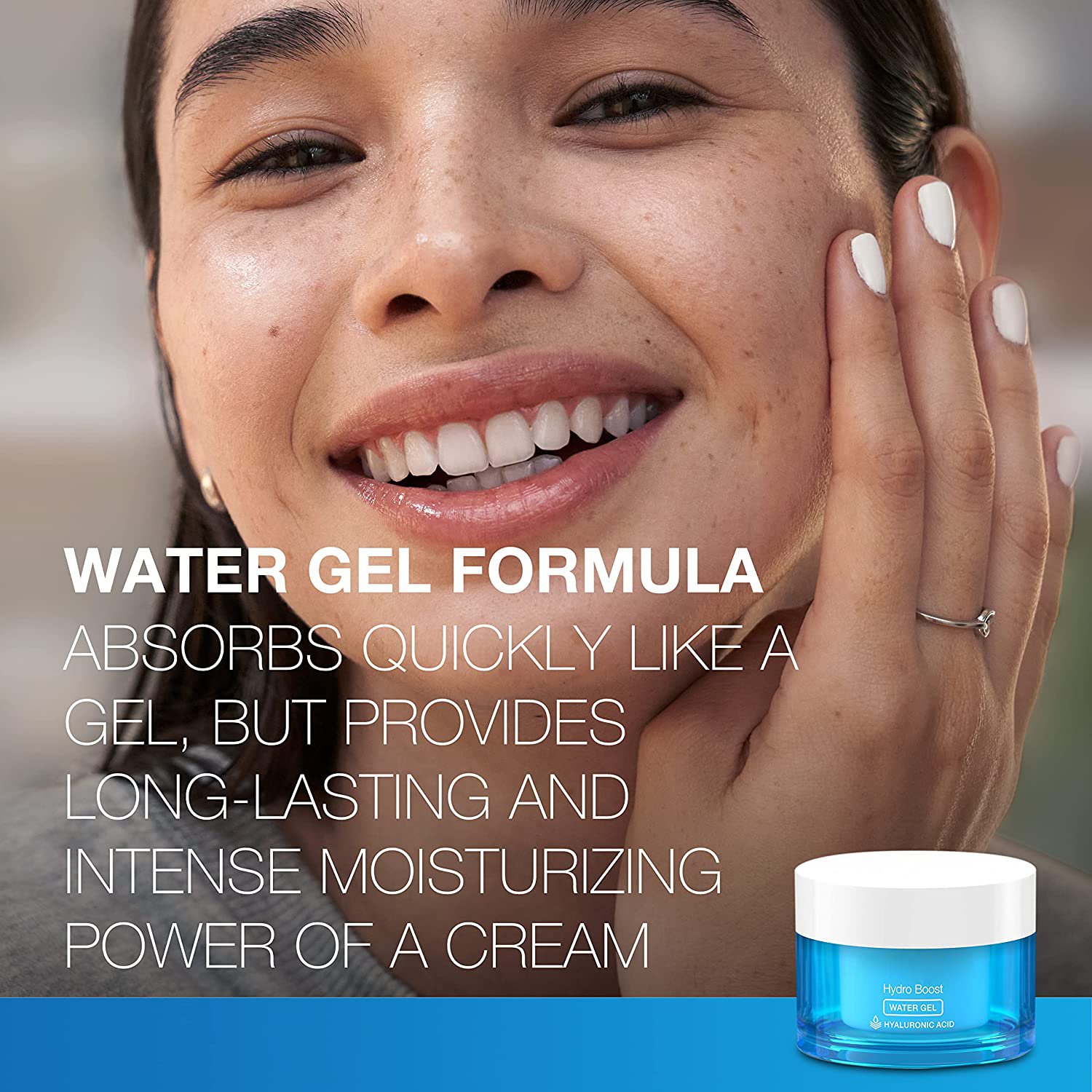 OEM Hydro Boost Face Moisturizer with Hyaluronic Acid for Dry Skin, Oil-Free and Non-Comedogenic Water Gel Face Lotion