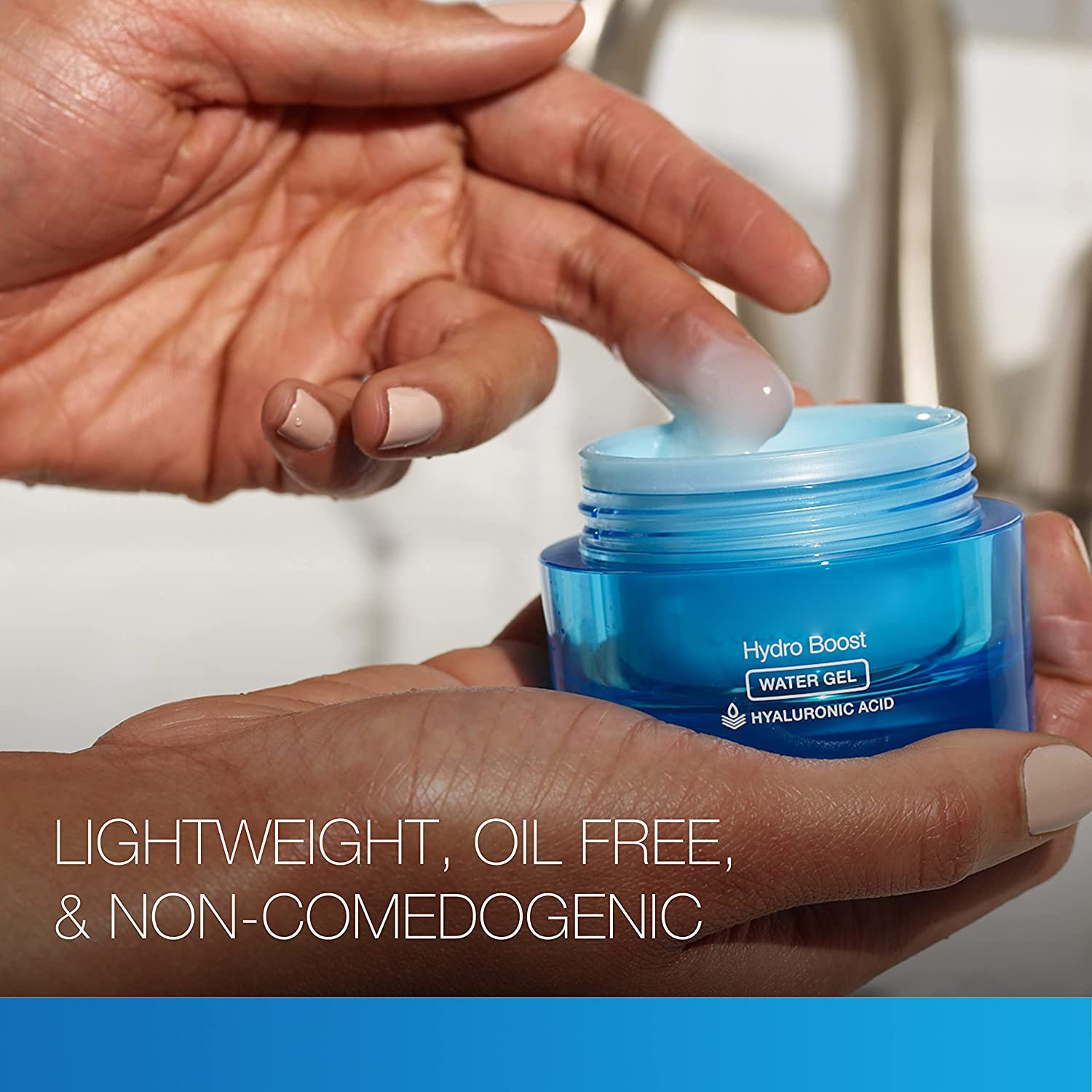 OEM Hydro Boost Face Moisturizer with Hyaluronic Acid for Dry Skin, Oil-Free and Non-Comedogenic Water Gel Face Lotion