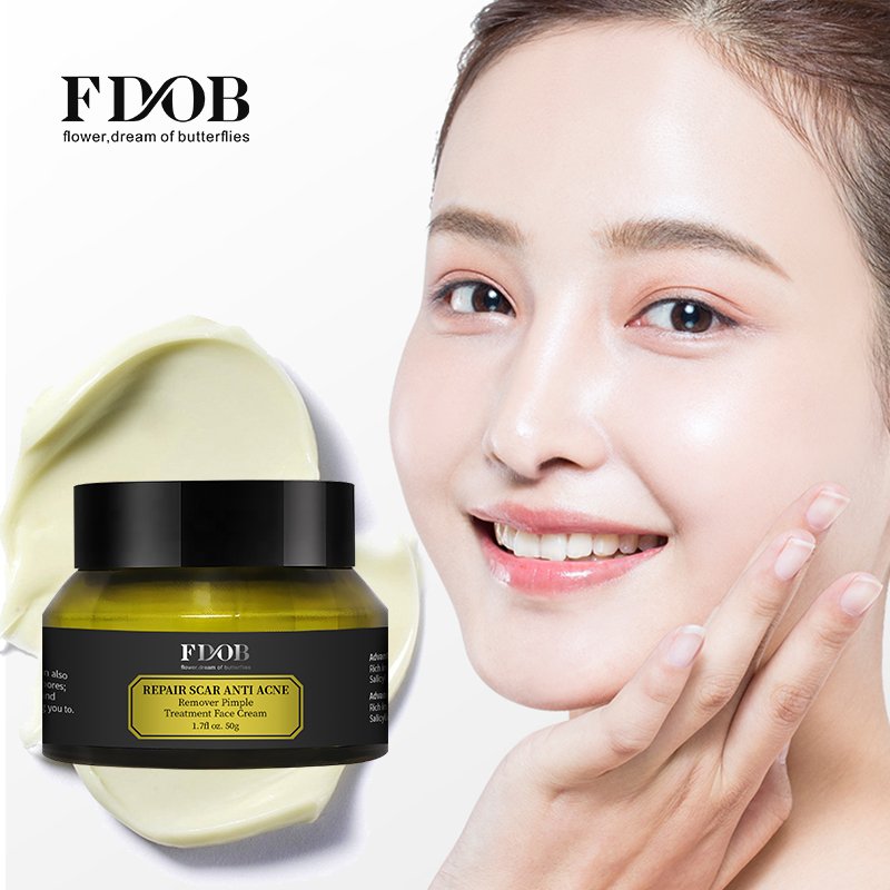 Private Label Best Organic Natural Tea Tree Oil Dark Spot Removal Anti Pimple Repair Scar Treatment acne and pimple Face Cream