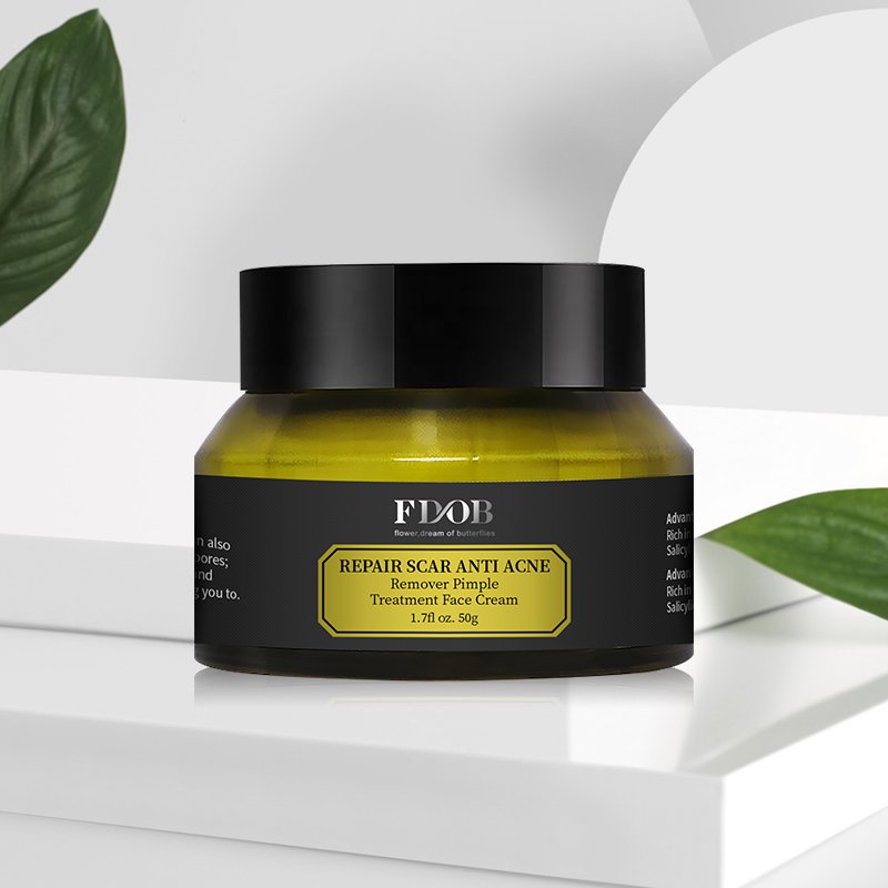 Private Label Best Organic Natural Tea Tree Oil Dark Spot Removal Anti Pimple Repair Scar Treatment acne and pimple Face Cream