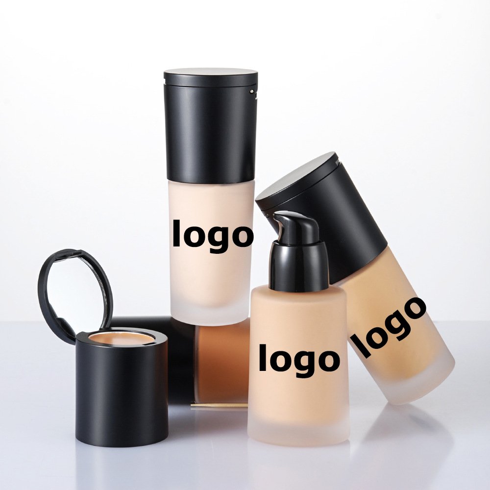 Face Makeup 2 in 1 Private Label Waterproof Concealer Cream Matte Liquid Foundation High Coverage Women Makeup Cosmetics