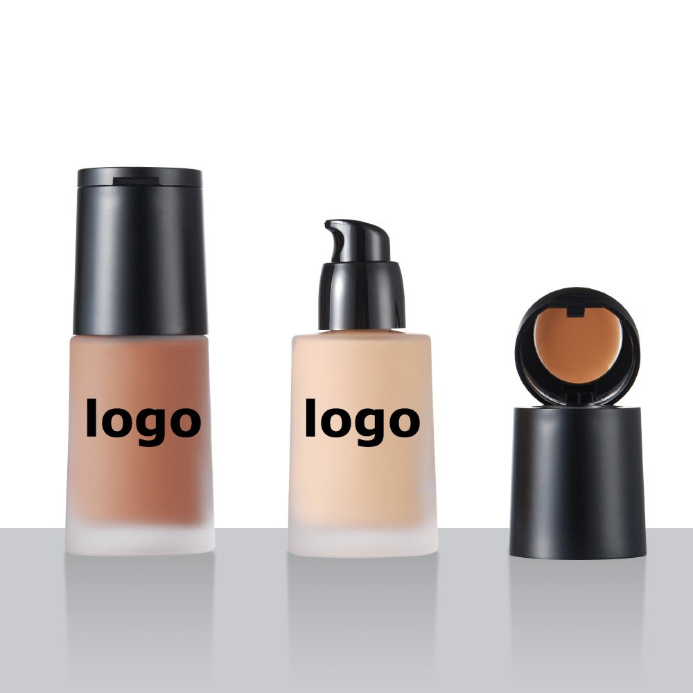 Face Makeup 2 in 1 Private Label Waterproof Concealer Cream Matte Liquid Foundation High Coverage Women Makeup Cosmetics