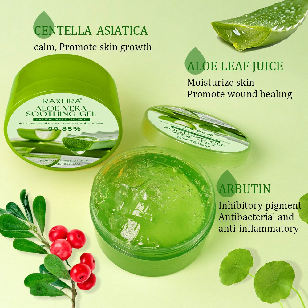 Private Label 100% Pure Natural Gel Organic Hydrating Face Cream Soothing After Sun Moisturizing Aloe Vera Gel For Face
