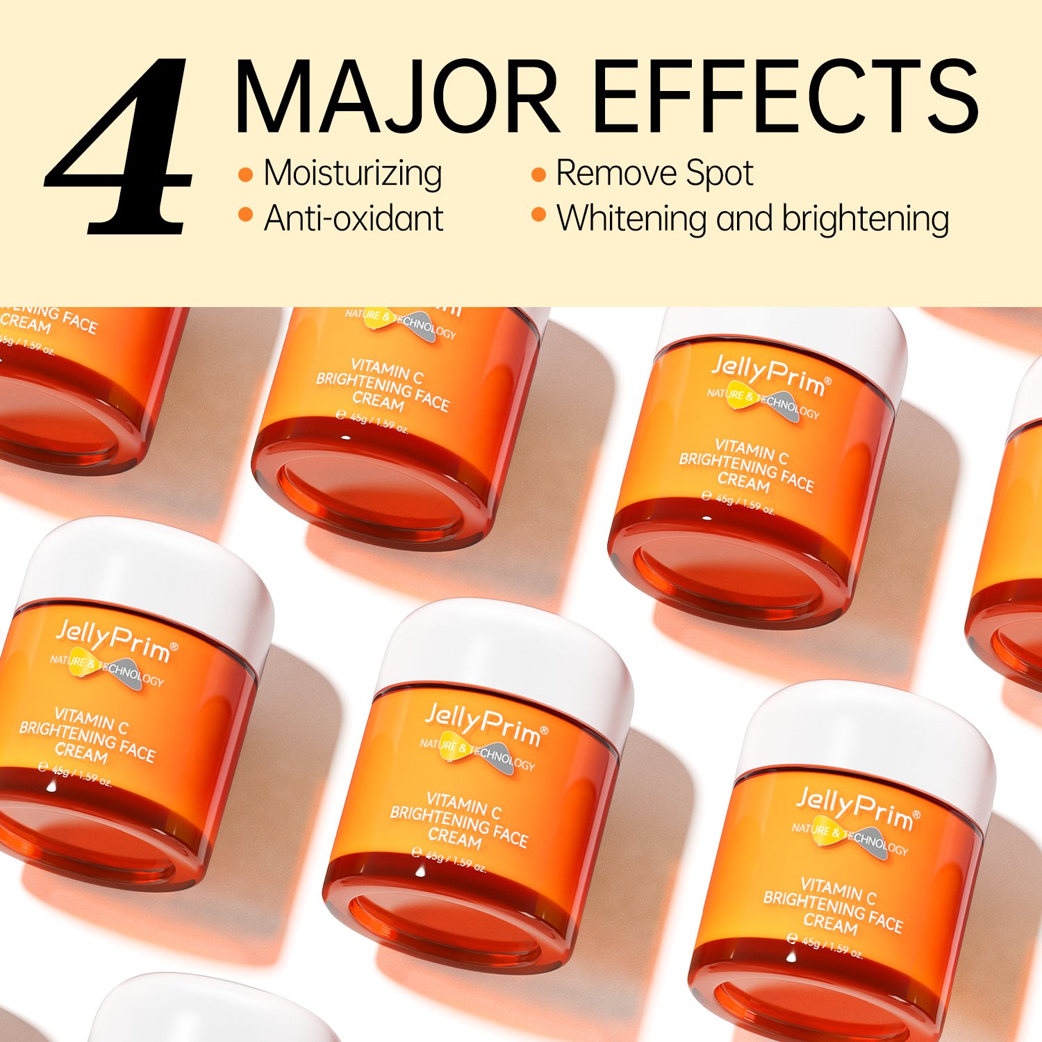 Private Label Korean Vitamin C Skin Care Brightening Whitening Collagen Lightening Pimples Dark Spot Removing Cream