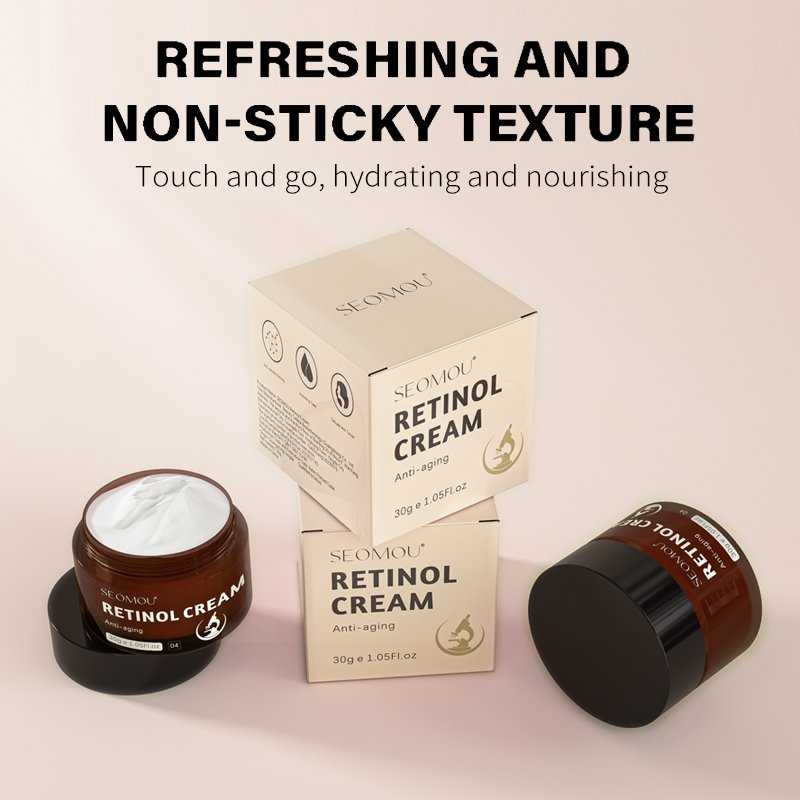 Private label Anti Aging Wrinkle Face Moisturizing VC Retinol Cream with Hyaluronic Acid