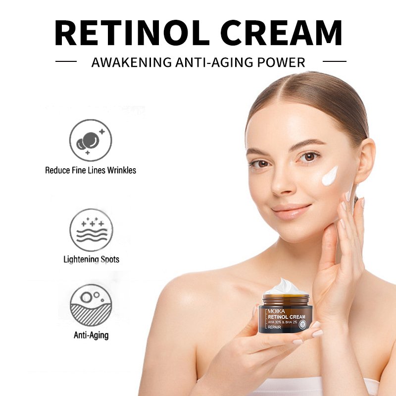 Private label Anti Aging Wrinkle Face Moisturizing VC Retinol Cream with Hyaluronic Acid