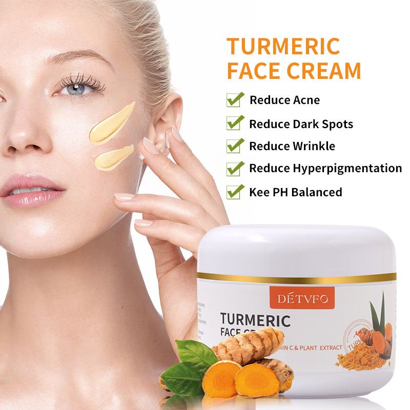 Turmeric whitening moisturizer herbal face cream blaching detvfo vitamin e anti aging whitening cream for face