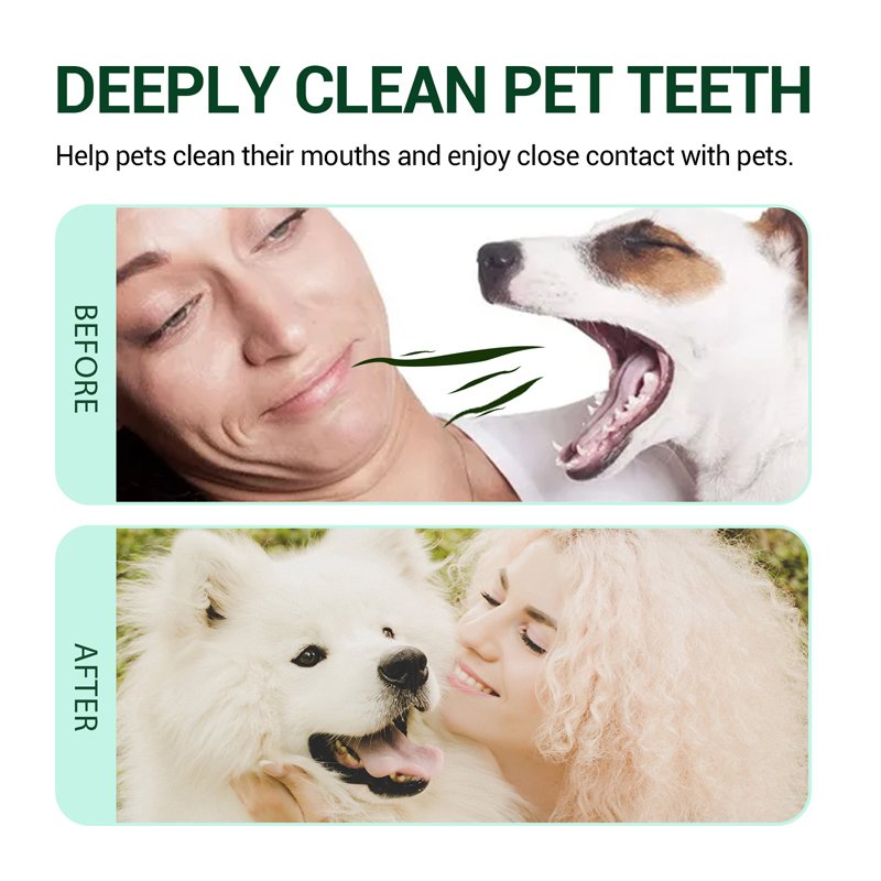 Dog Cat Breath Freshener Teeth Stain Remove Freeze Dried Tablets Mouth Deodorant Prevent Calculus Pet Mouth Cleaning