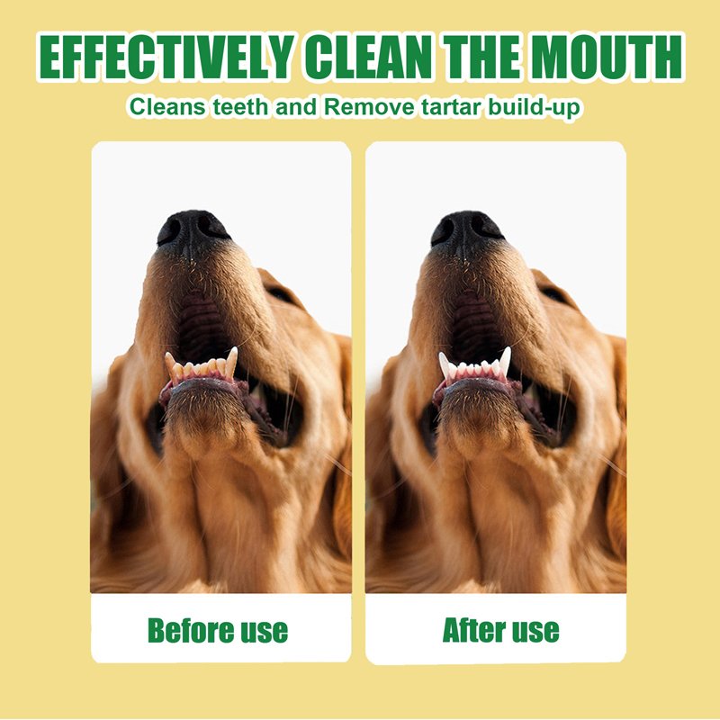 Dog Cat Breath Freshener Teeth Stain Remove Freeze Dried Tablets Mouth Deodorant Prevent Calculus Pet Mouth Cleaning