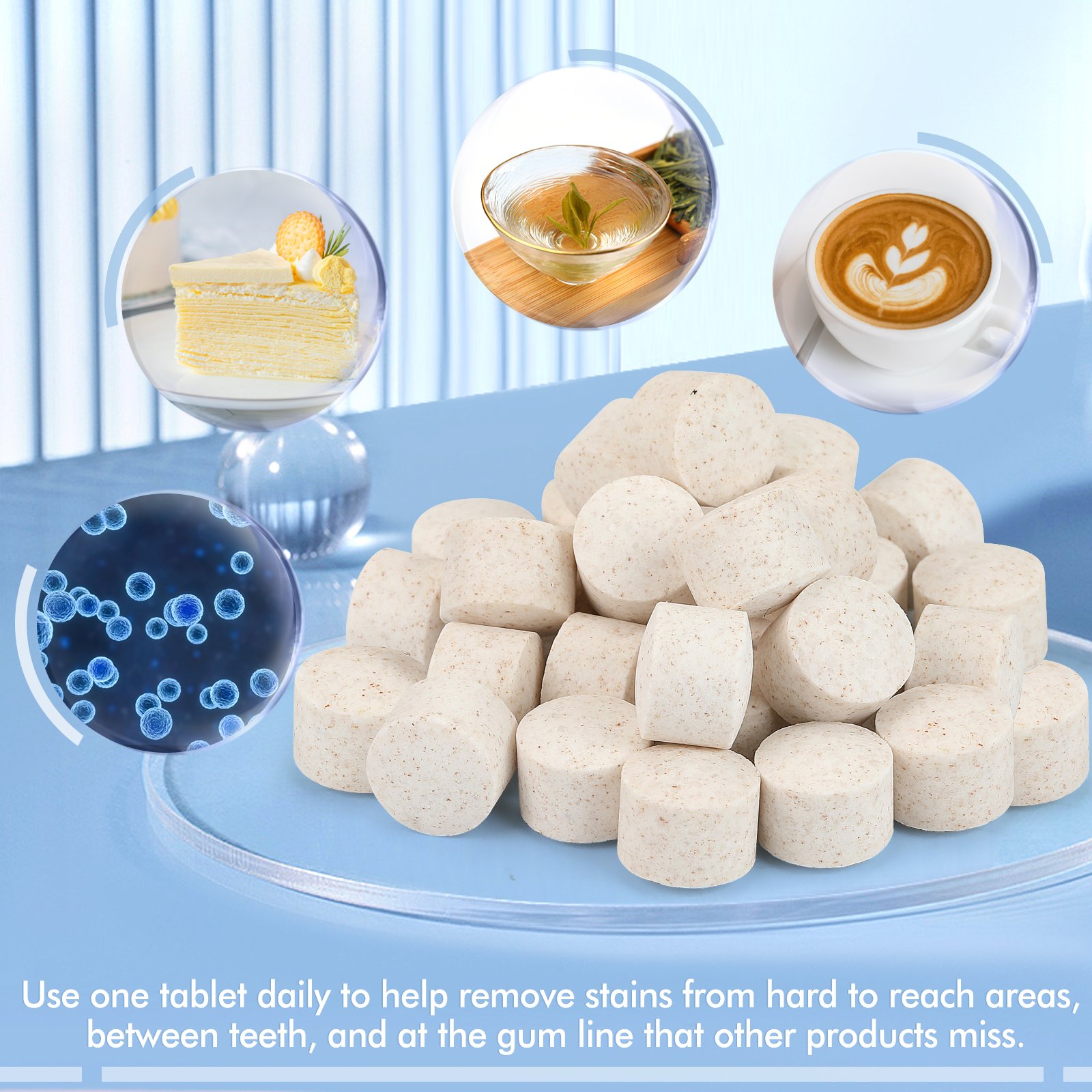 OEM Private Logo Teeth Whitening Pills Whitening Tablets Supplement for Oral Care Whitening Teeth Tablets