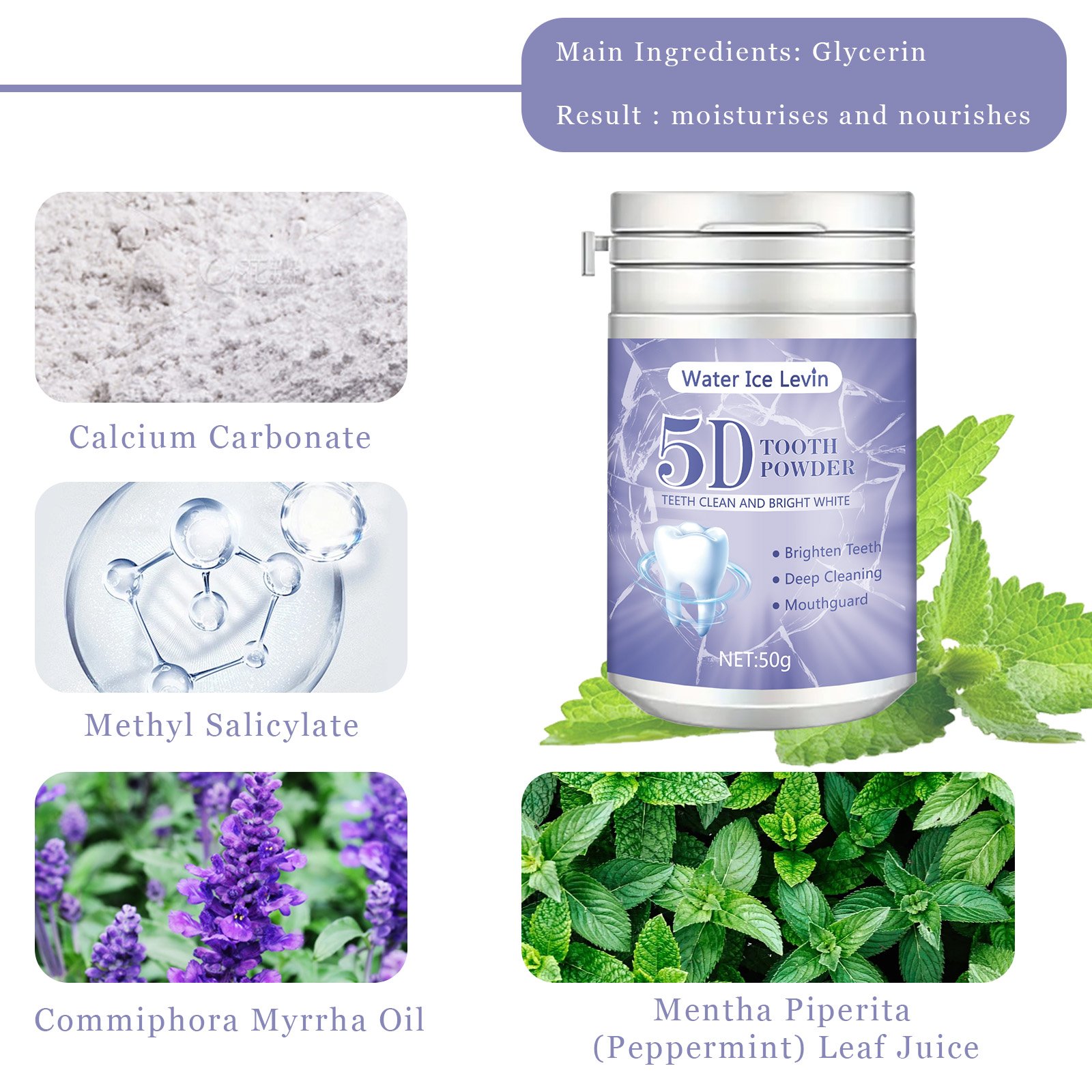 50g daily care tooth powder for healthier teeth and gums clean mouth and fresh breath