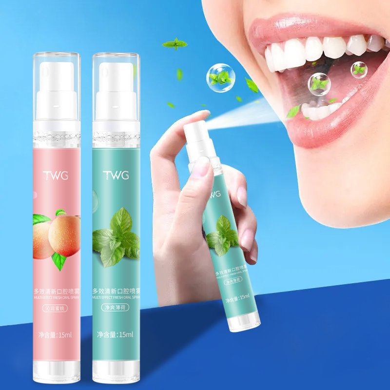 TWG OEM ODM Portable Mouth Spray Refreshing Oral Care Persistent fragrance Breath Refresher Oral Spray