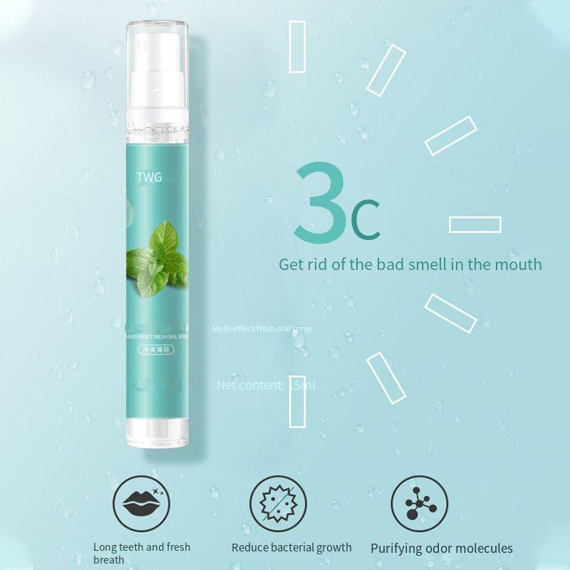 TWG OEM ODM Portable Mouth Spray Refreshing Oral Care Persistent fragrance Breath Refresher Oral Spray