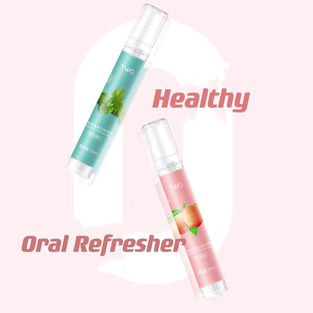 TWG OEM ODM Portable Mouth Spray Refreshing Oral Care Persistent fragrance Breath Refresher Oral Spray