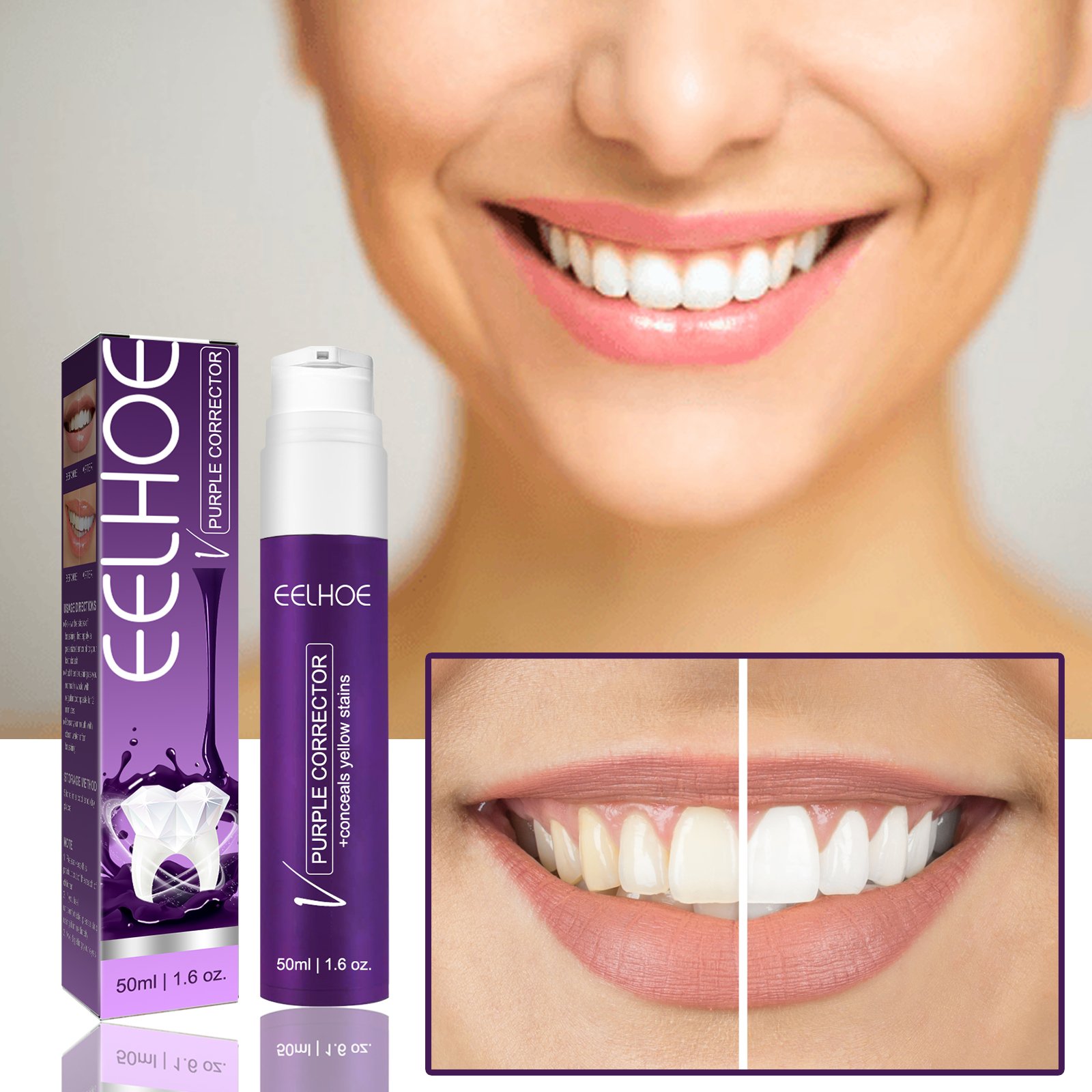 EELHOE Whitening Toothpaste Teeth Cleaning Remove Plaque Stain Freshen Breath Bleaching White Tooth Paste Oral Hygiene Care