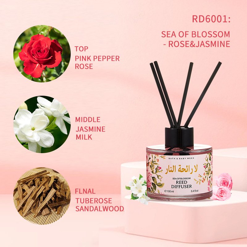 Custom Perfume Factory Air Fresheners Lavender + Lily Of The Valley 100Ml Flower Deodorant Reed Diffuser Home Fragrance