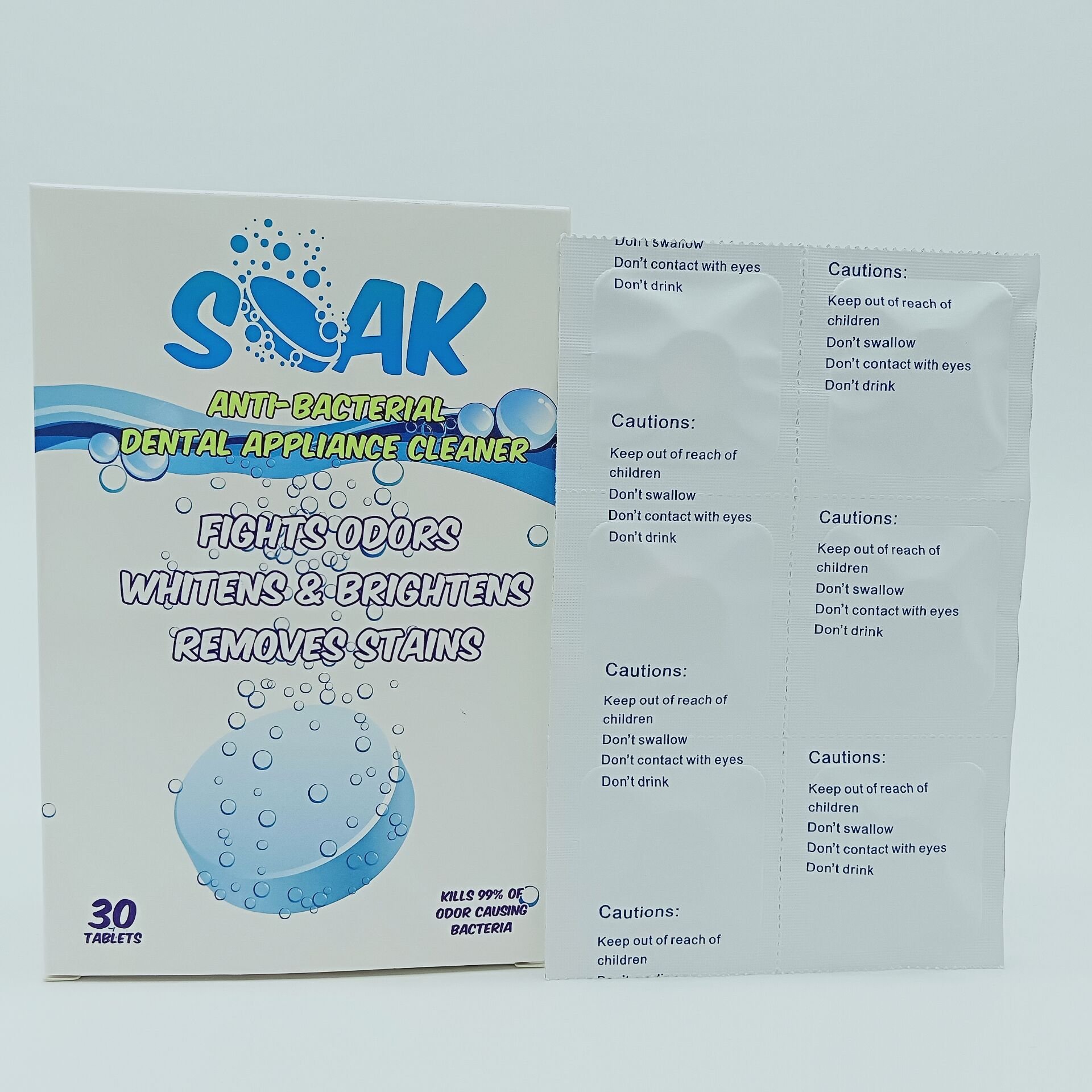 Convenient effective Portable Cleaner Products Effervescent Denture Aligner Cleaning Tablets