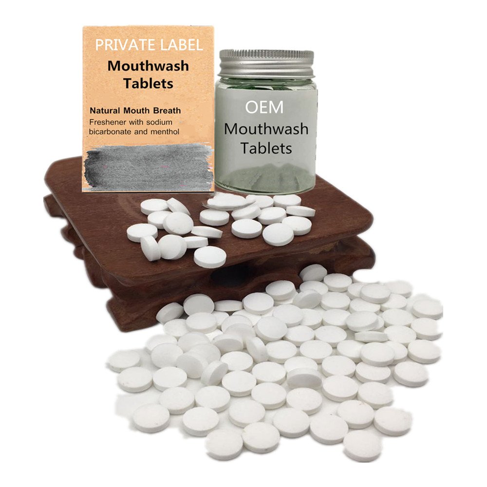 100% Natural Xylitol Mouthwash Pills Freshen Breath Mouthwash Tablets Solid Mouthwash For Sale