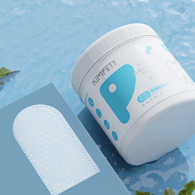 Juice Pet Wholesale Natural 50Pcs Teeth Cleaning Wipes for Dogs & Cats Dog Breath Freshener Dog Dental Care Wipes
