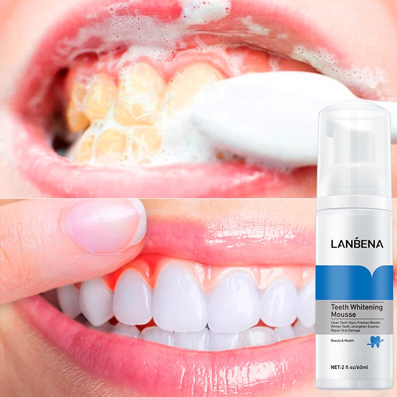 LANBENA Hot Selling Teeth Whitening Mousse Tooth Cleaning White Oral Hygiene Dental Tool Bleaching Remove Stains Toothpaste Foam