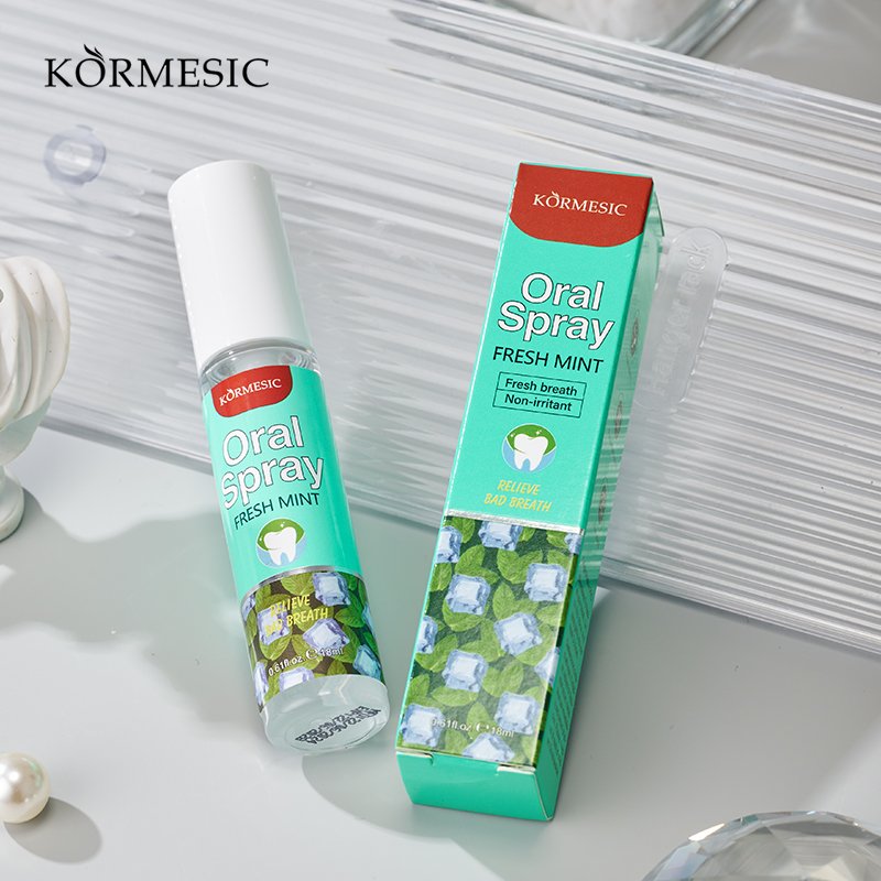 KORMESIC Wholesale Refresh Flavoured Portable Oral Care Odor Bad Breath Removal Cool Mint Perfume Mouth Freshing Breath Spray