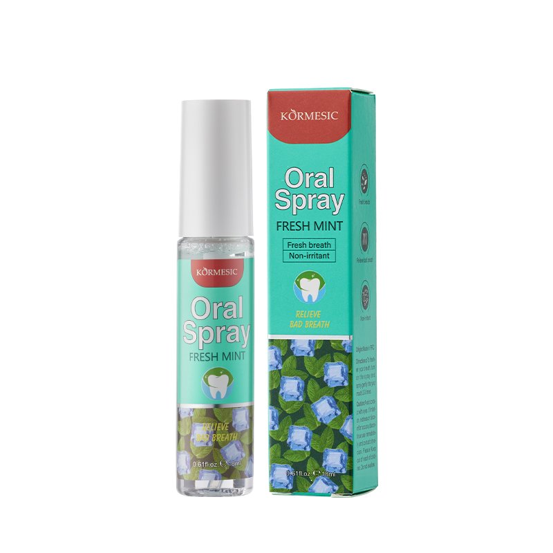 KORMESIC Wholesale Refresh Flavoured Portable Oral Care Odor Bad Breath Removal Cool Mint Perfume Mouth Freshing Breath Spray