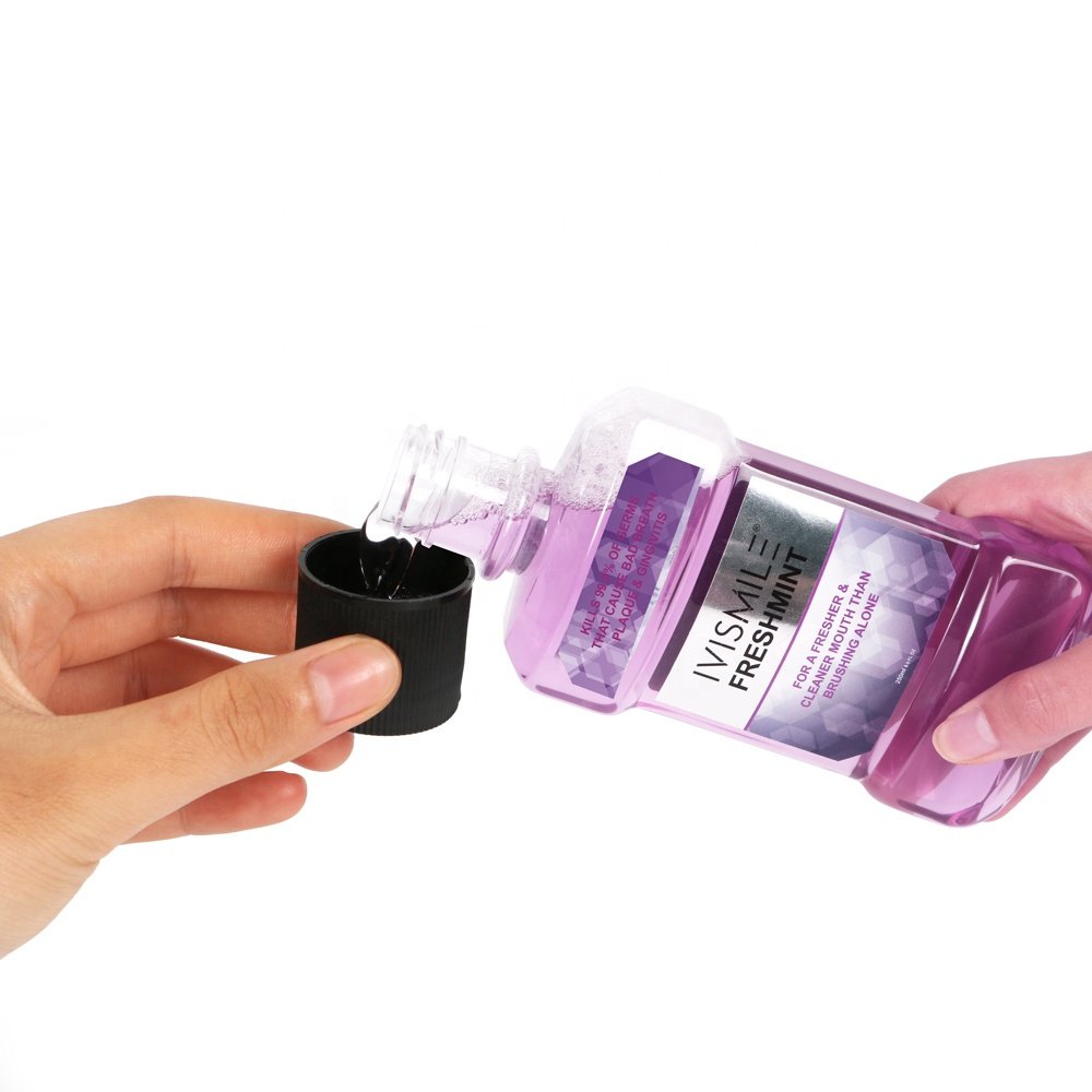 IVISMILE Home Use Mouth Wash Rinse Breath Teeth Whitening Mint Mouthwash
