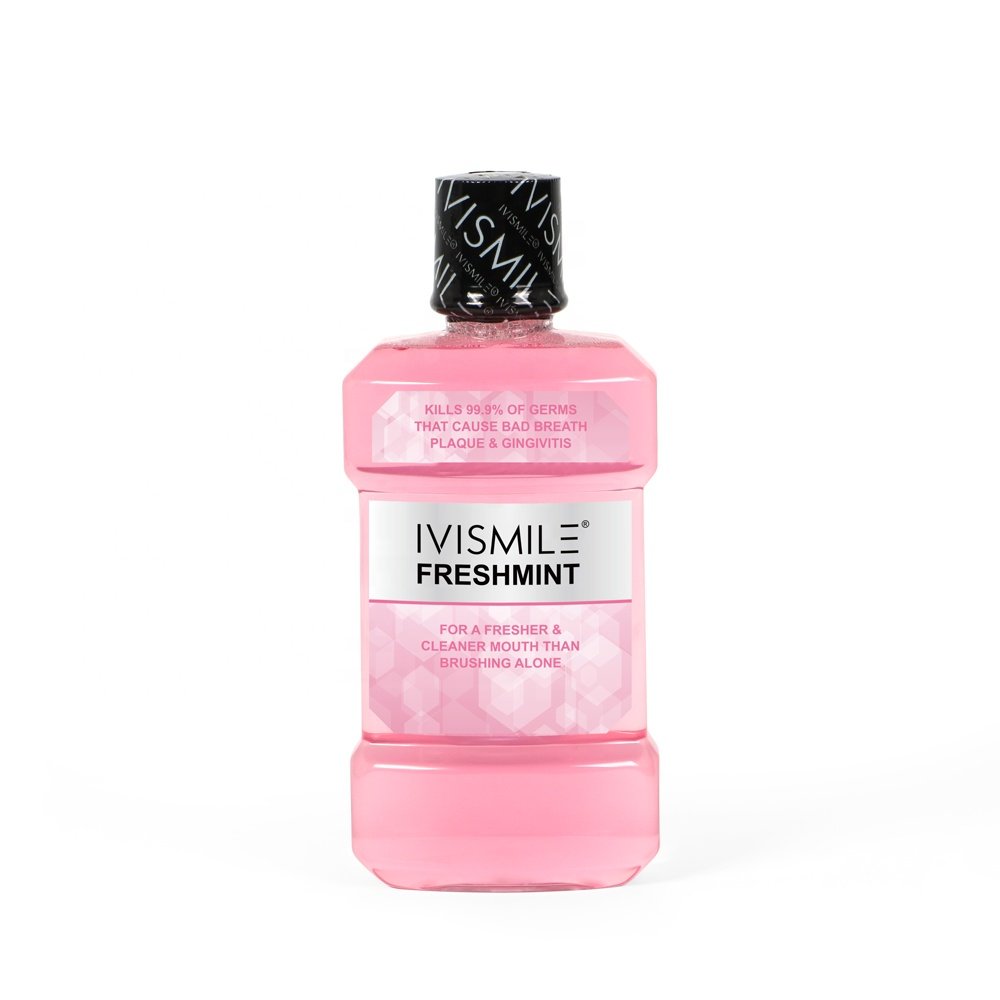 IVISMILE Home Use Mouth Wash Rinse Breath Teeth Whitening Mint Mouthwash