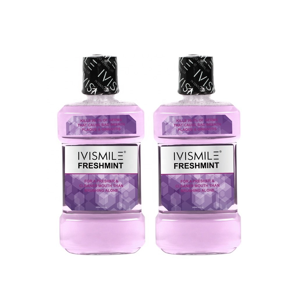IVISMILE Home Use Mouth Wash Rinse Breath Teeth Whitening Mint Mouthwash