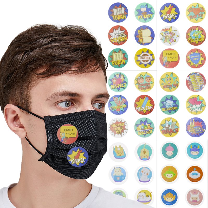 Custom design M ask Patch Natural Pure Aroma Essence Oil Refreshing Fragrance Breath Fresheners Scented Stickers for Face M ask