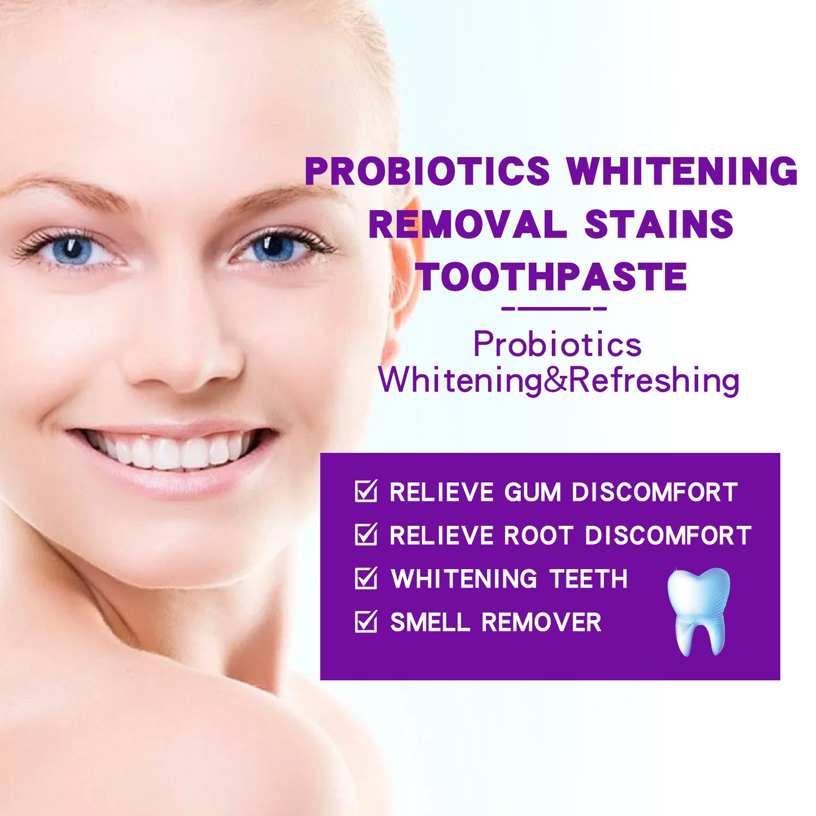 Yayashi Sp-7 Probiotic Whitening Toothpaste High Quality Oral Freshening And Breath Improvement For Yellow Tooth Stains Brighten
