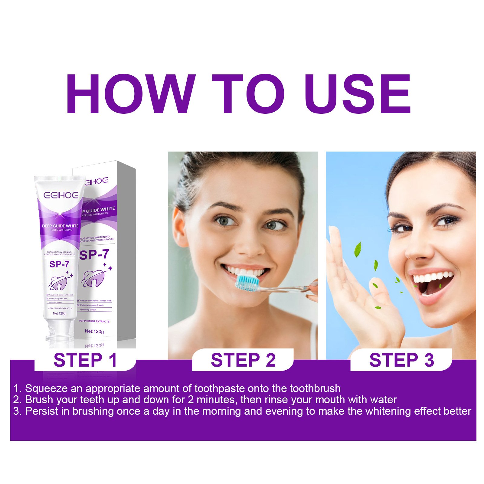 Yayashi Sp-7 Probiotic Whitening Toothpaste High Quality Oral Freshening And Breath Improvement For Yellow Tooth Stains Brighten