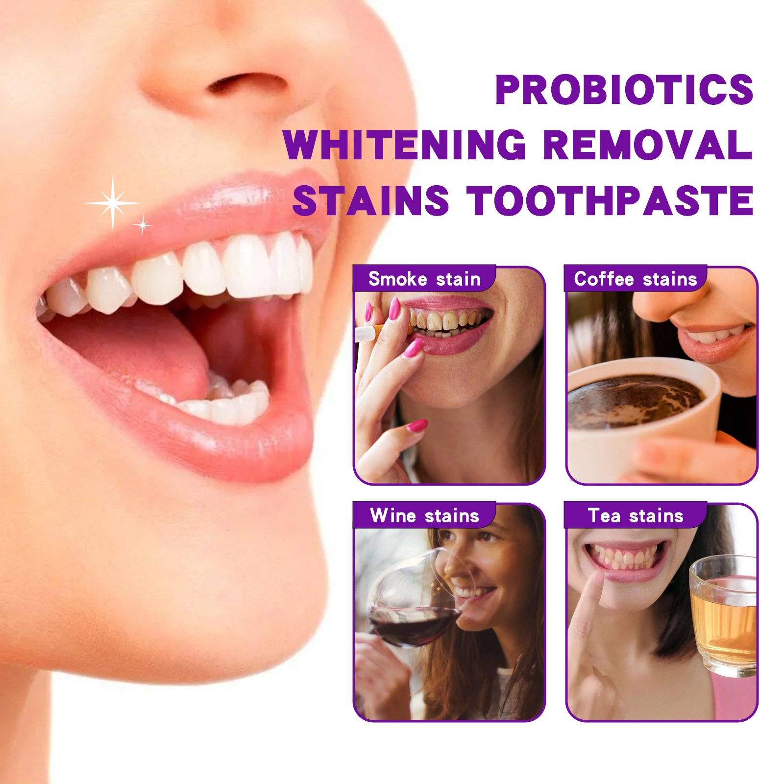 Yayashi Sp-7 Probiotic Whitening Toothpaste High Quality Oral Freshening And Breath Improvement For Yellow Tooth Stains Brighten