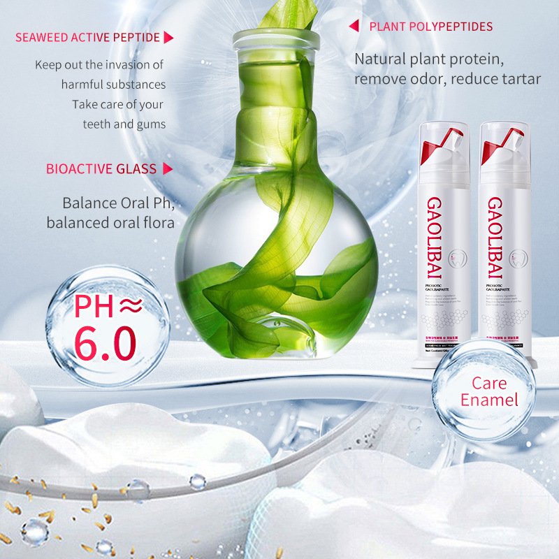 Recommend oral care probiotic whitening toothpaste 120g to remove smoke stains balance bacterial flora and freshen breath