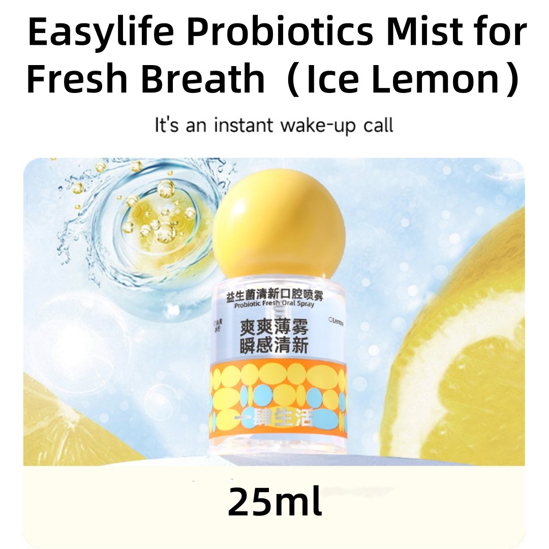 Custom Oral Care Probiotics Mist for Fresh Breath Private Label Fruit Mint Flavor Freshener Mouth Spray for Bad Breath