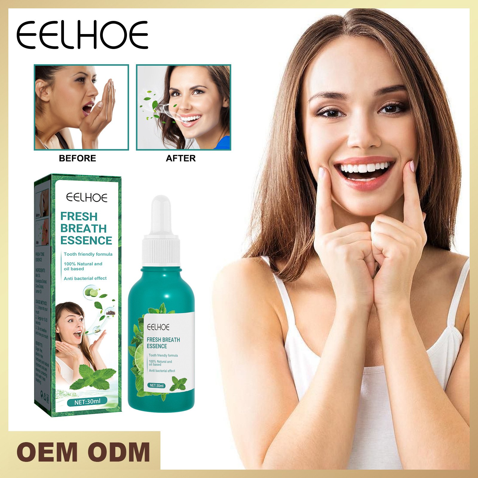OEM/ODM Wholesale Teeth Oral Care Health Bad Breath Fresheners Cleaning and Nursing Serum