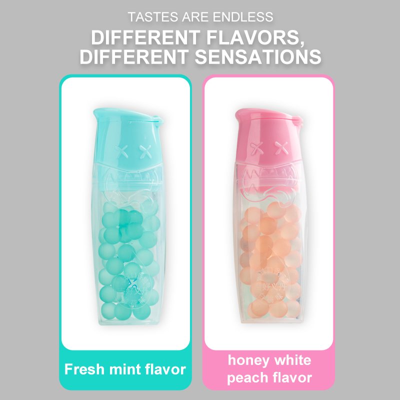 Hot sale Popular Sugar free mint candy chewing gum Furit flavour Breath Mints burst beads popping candy oral care fresh