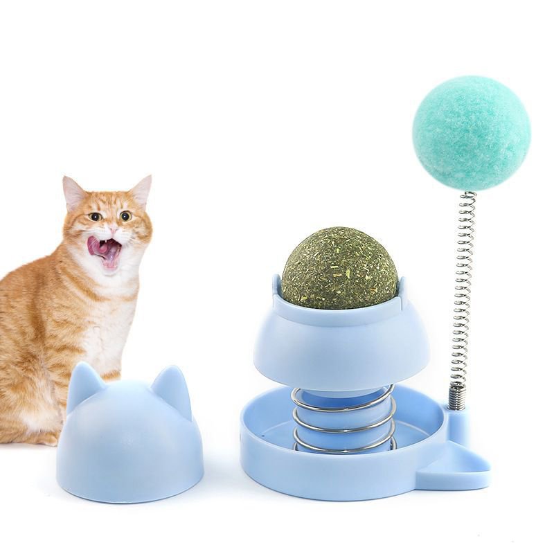 Wholesale Custom Service Cat Nip Ball Wall Toy New Arrival Fresh Breath Freshener Plastic Sustainable for Cat Training Chewing