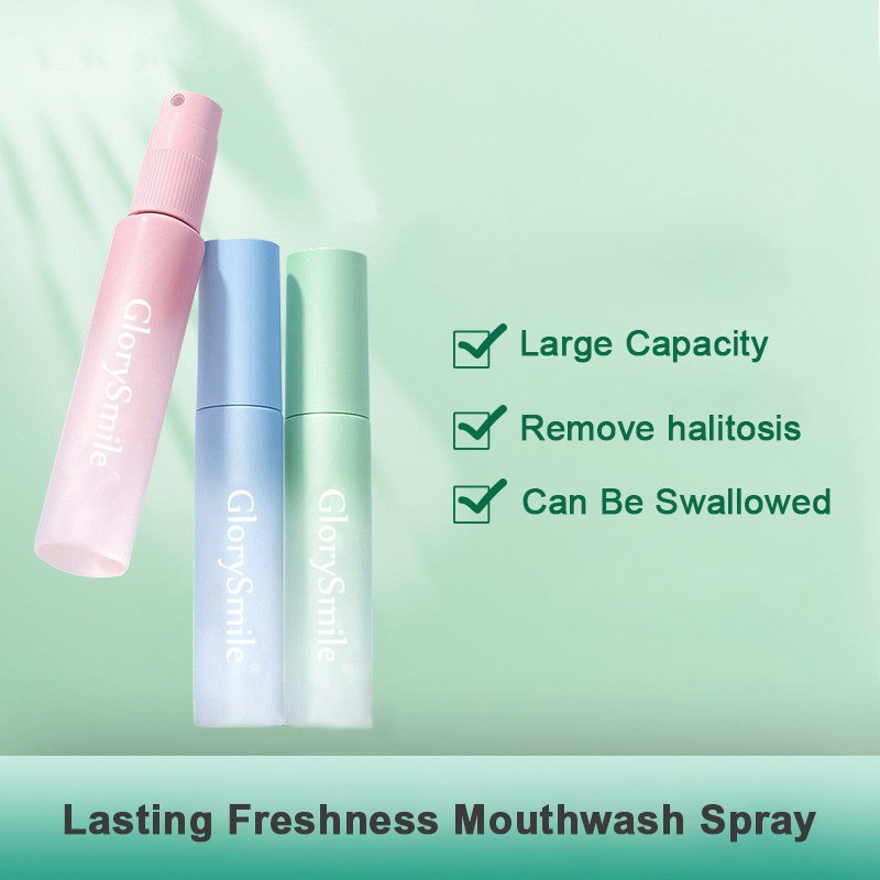 Private label mouthwash Breath Freshener Spray Alcohol-Free Breath Peach Mint moisturize mouth spray for bad breath