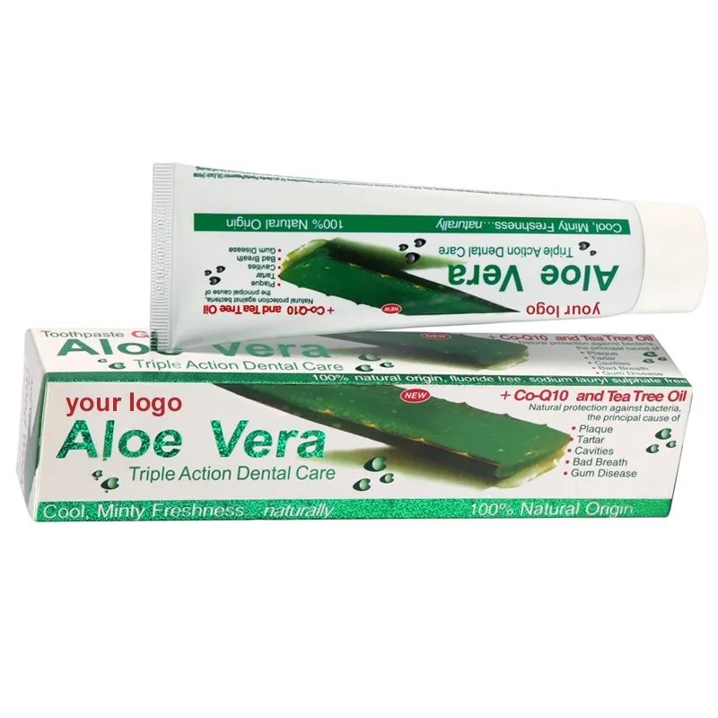 natural aloe toothpaste improves gum problems and freshens breath