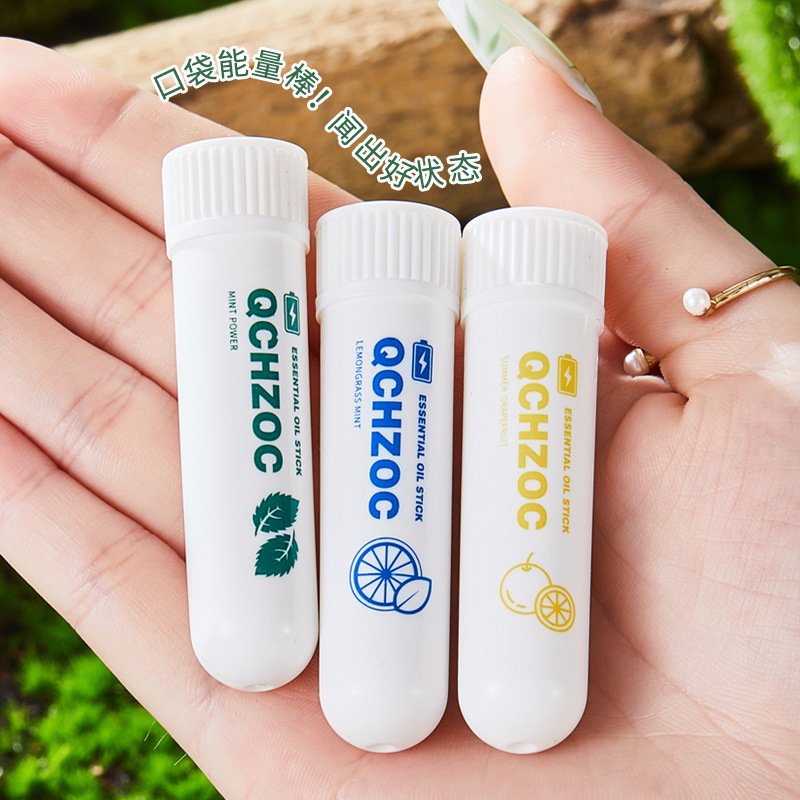 Refreshing Aroma inhaler Stick (4 Pack) Cooling refresh Nasal inhaler essential oil for breathing